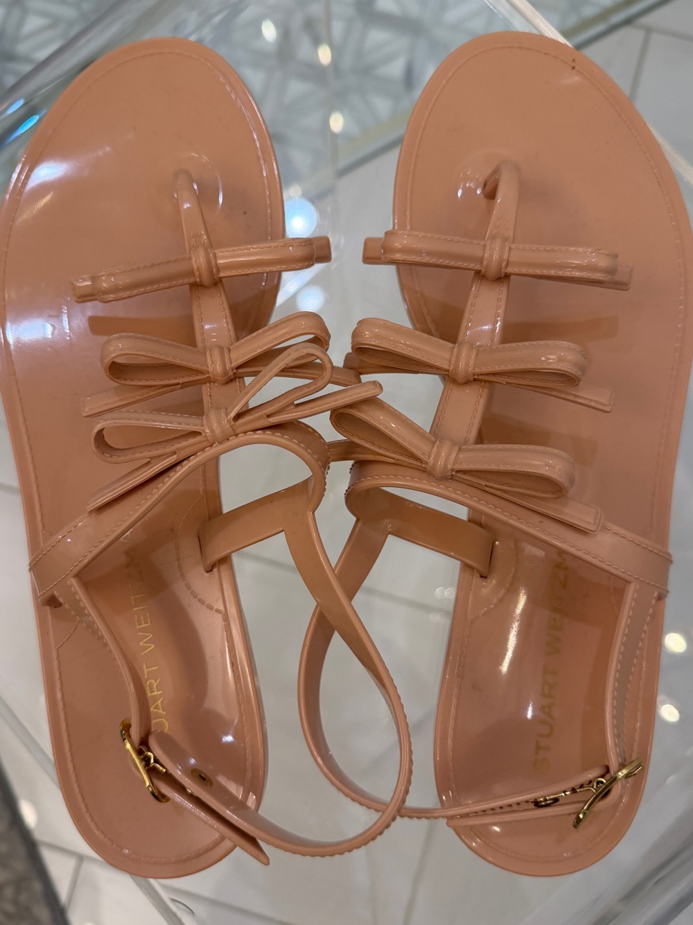 Stuart Weitzman Jelly Bow Sandal